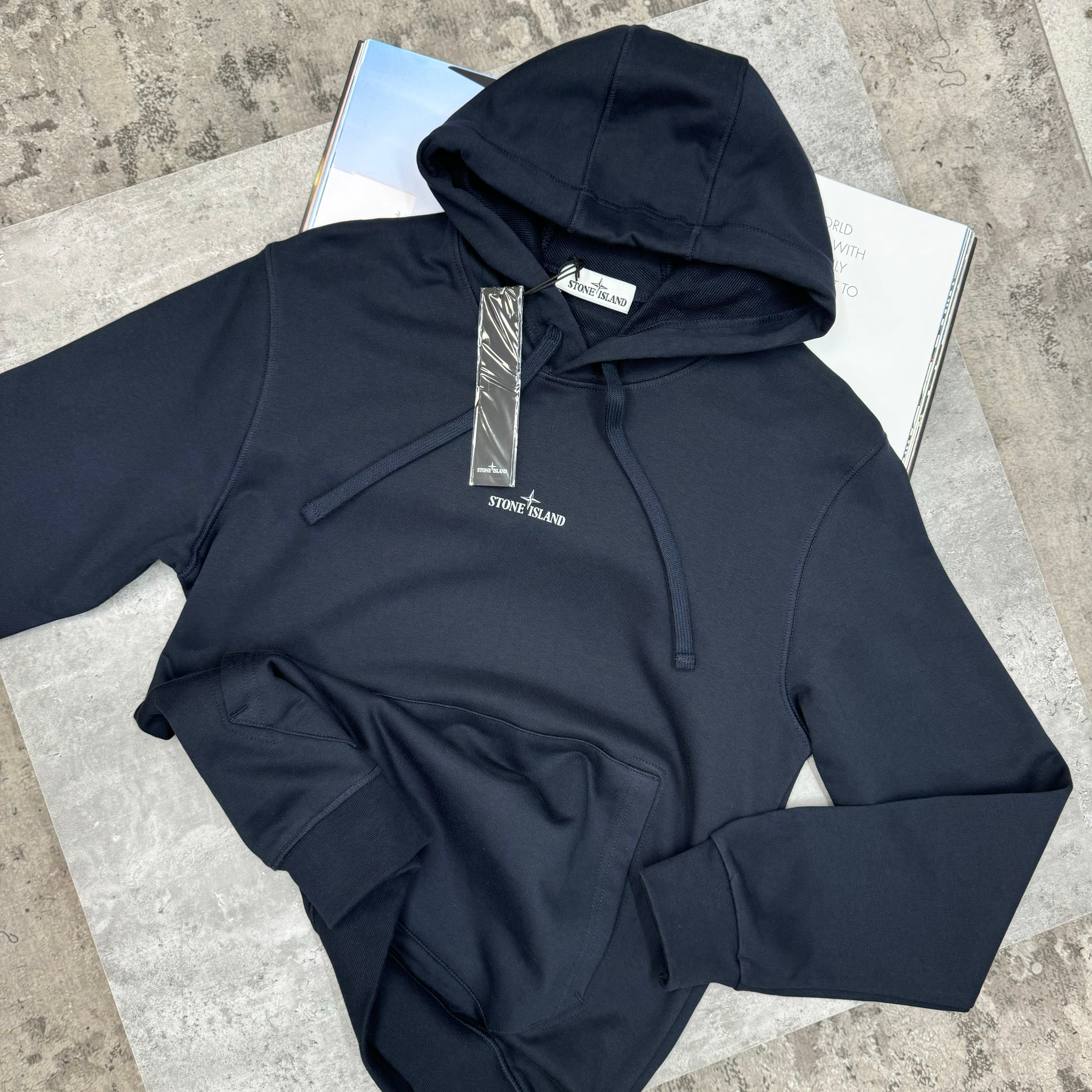 SI - BACK LOGO HOODIE - NAVY