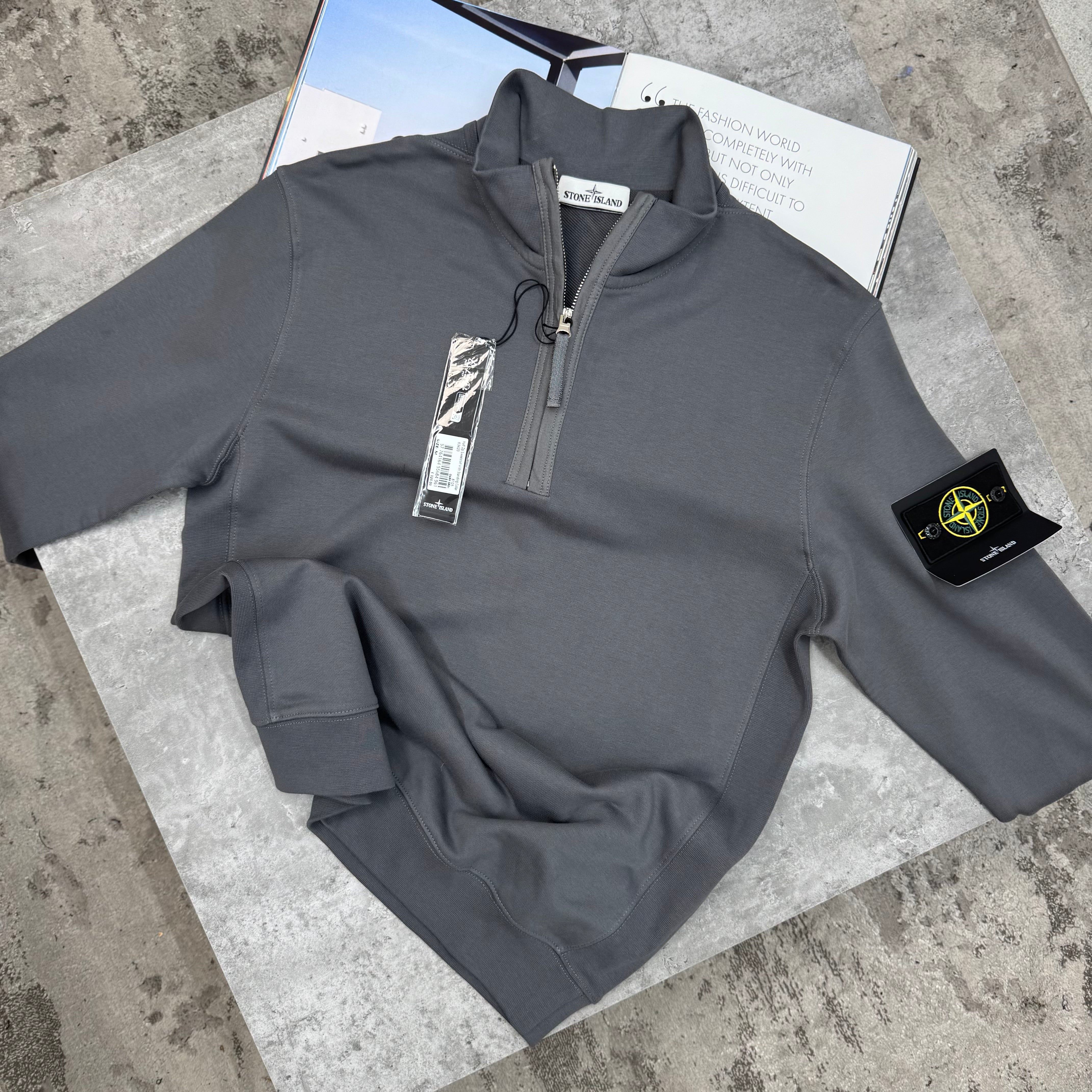 SI - HALF ZIP JUMPER - CHARCOAL