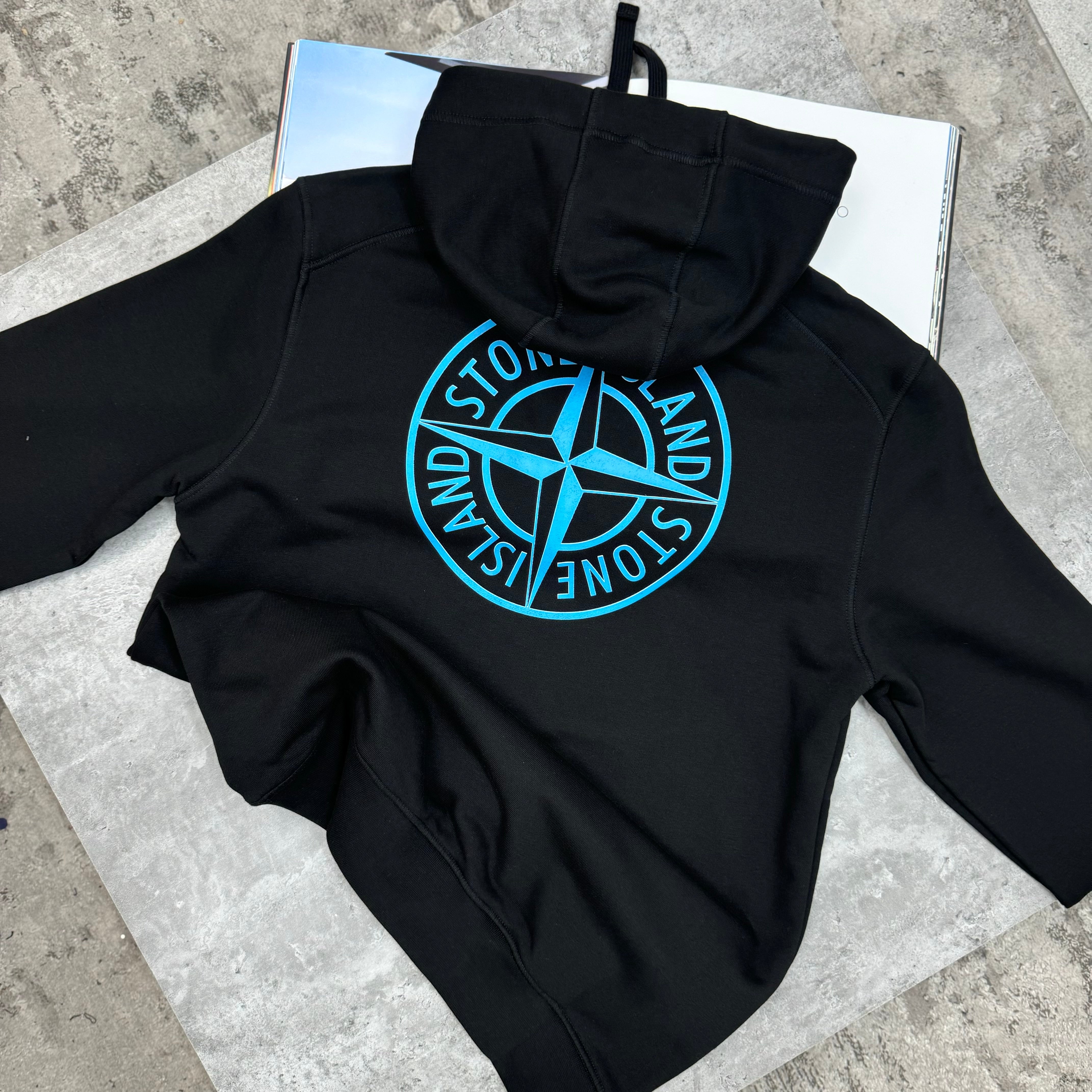 SI - BACK LOGO HOODIE - BLACK