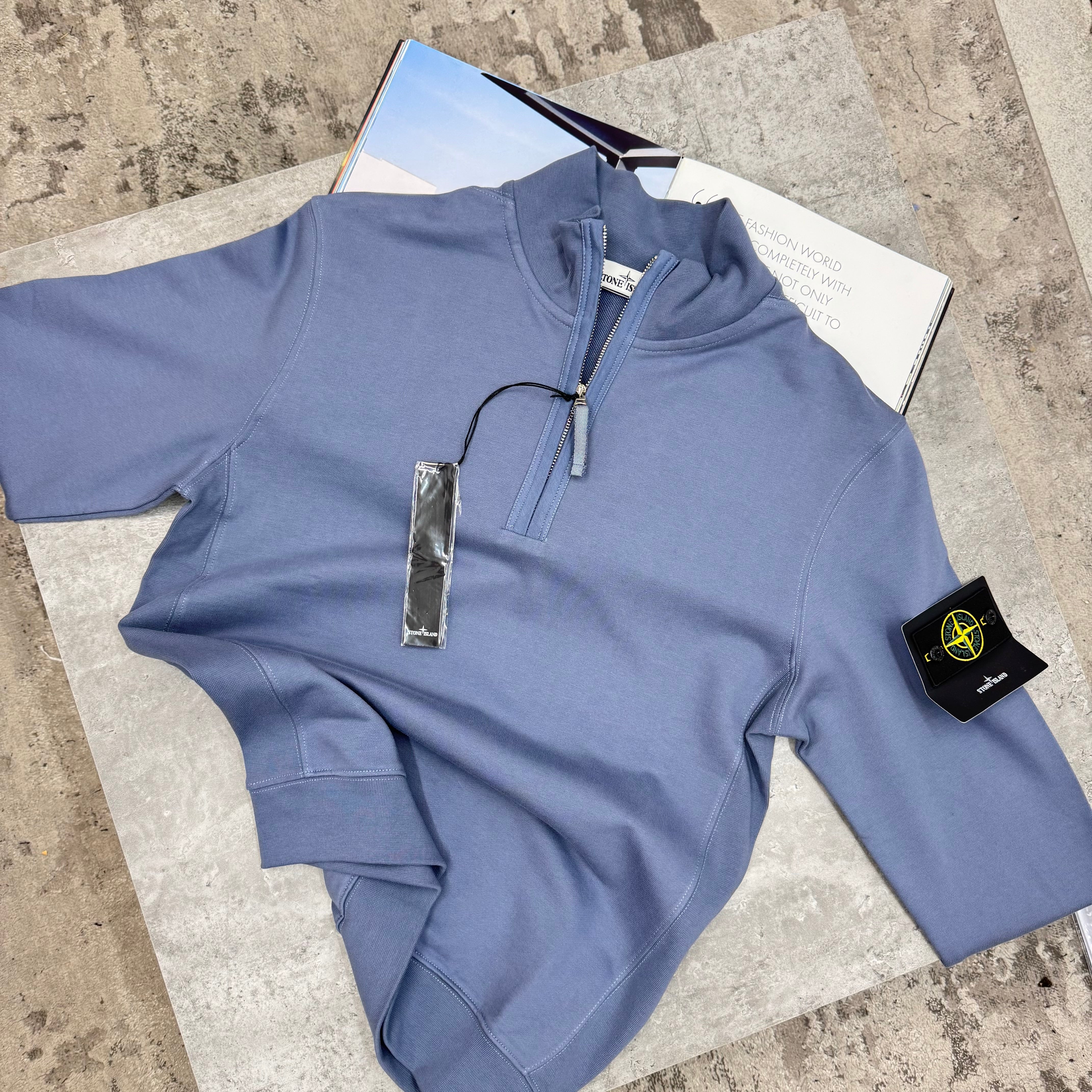 SI - HALF ZIP JUMPER - BLUE