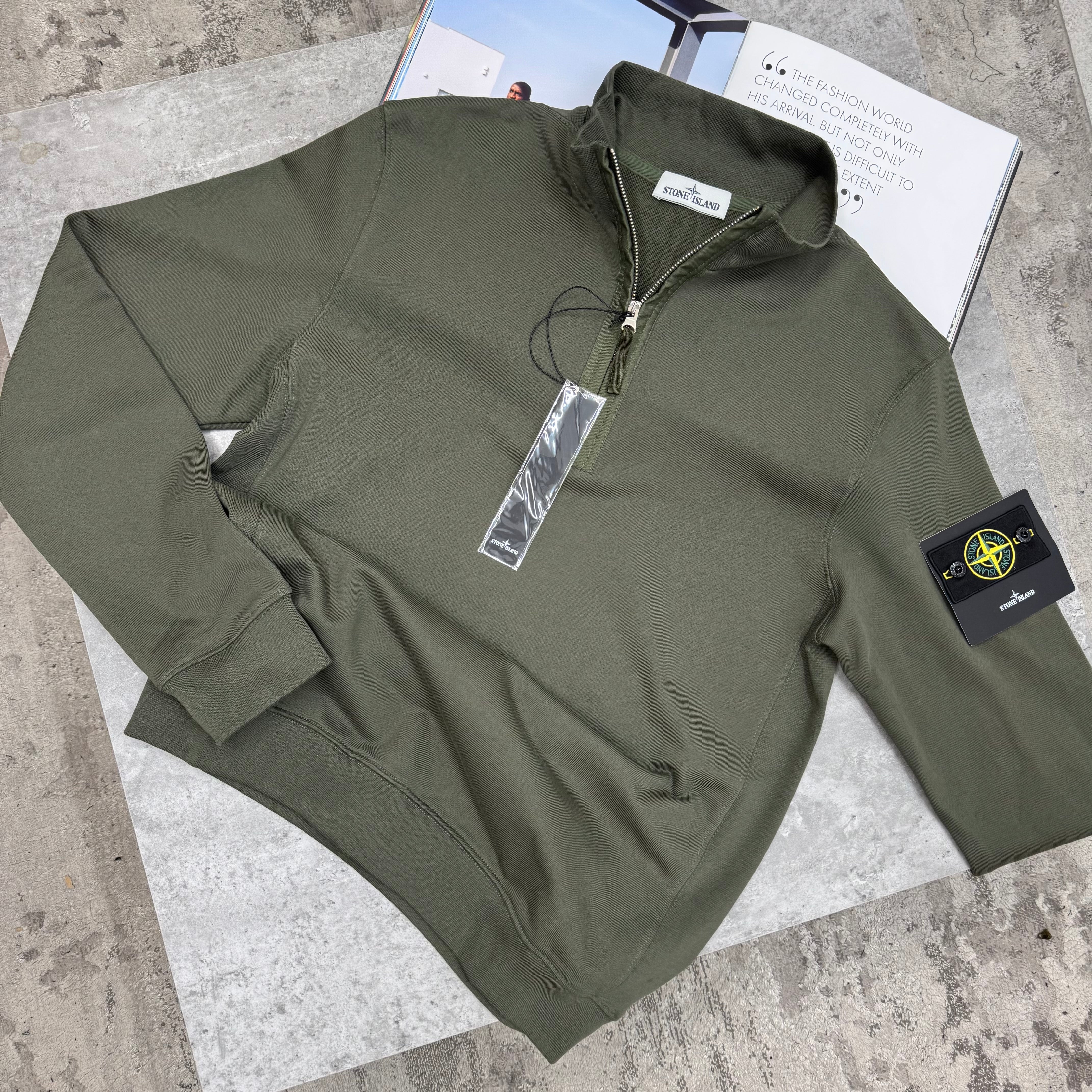 SI - HALF ZIP JUMPER - KHAKI